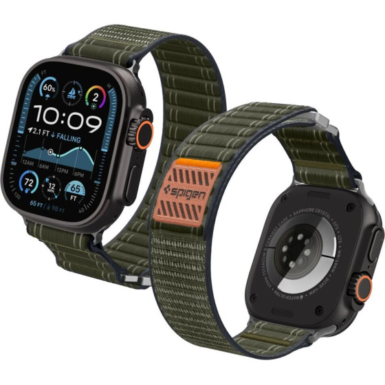 Spigen WBF0 Band Apple Watch 8 / 9 / 10 / 11 / Se / Ultra (44 / 45 / 46 / 49 MM) Green - (AMP10142)
