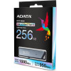 Adata - Memory Stick UE800 - Type-C (Usb 10Gbps), 256GB, Up To 1,000/950MB/s, Metal Texture - Silver - (AELI-UE800-256G-CSG)