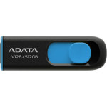 Adata - Memory Stick UV128 - Usb 3.2 Gen1 (Usb 5Gbps), 512GB, 100MB/s Read, Windows, MacOS, Linux - Black - (AUV128-512G-RBE)