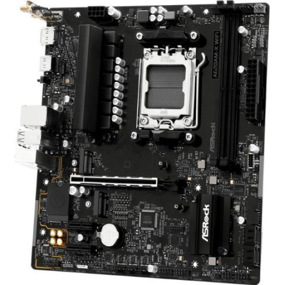 Asrock A620AM-X WiFi Motherboard Micro ATX �� AMD AM5 Socket - (90-MXBSU-A0UAYZ)