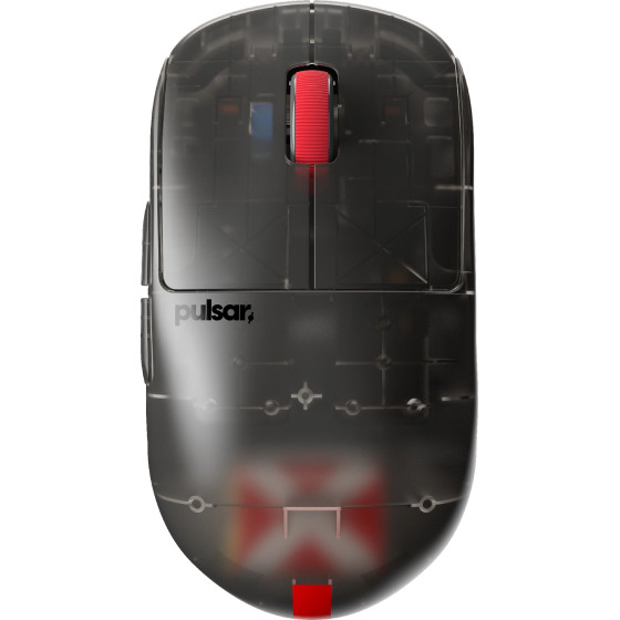 Pulsar Wireless Gaming Mouse X2H Medium Clear Black [Ltd 2000] - 1K - (PX2H2CB)