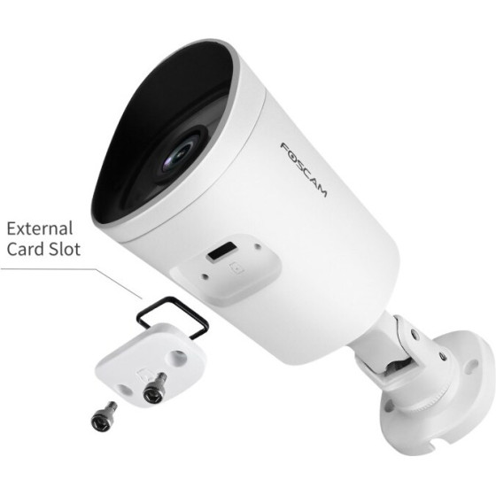 Foscam G4P-W Security Camera Bullet Ip Security Camera Outdoor 2560 x 1440 Pixels Ceiling/Wall - (G4P)