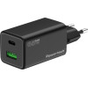 Powertech ��������� ������ USB/USB-C, 65W, GaN, ������ - (PT-1501)