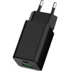 Powertech ��������� ������ USB/USB-C, 65W, GaN, ������ - (PT-1501)
