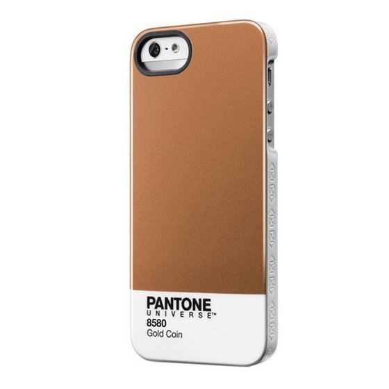 ������� ������ PANTONE UNIVERSE 8580 GOLD COIN ��� IPHONE 5/5S