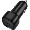 Borofone Car Charger BZ34A Cloud, 20W, 3A, 1 x USB-C, Black