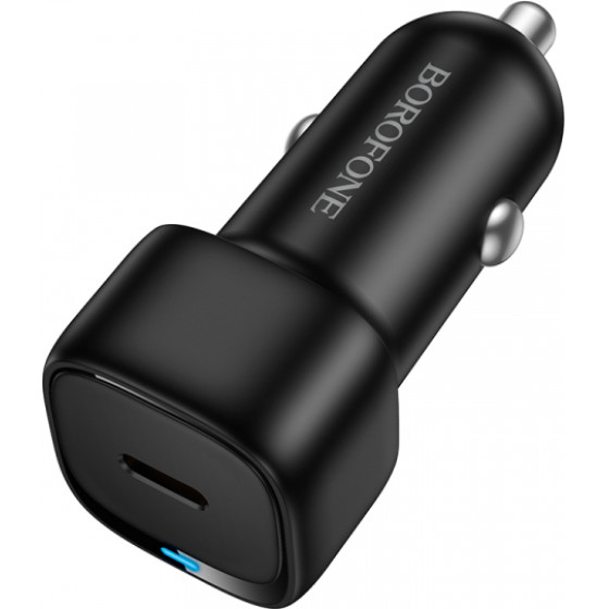Borofone Car Charger BZ34A Cloud, 20W, 3A, 1 x USB-C, Black