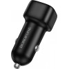 Borofone Car Charger BZ34B Cloud, 38W, 3A, 1 x USB-A - 1 x USB-C, Black