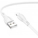 Borofone USB-A To Lightning Cable BX121 Energy, 18W, 2.4A, 1m, White