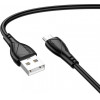 Borofone USB-A To Microusb Cable BX121 Energy, 18W, 2.4A, 1m, Black