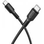 Borofone USB-C To USB-C Cable BX116 Certain, 60W, 3A, 1m, Black