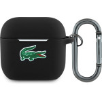 LACOSTE Liquid Silicone Croc Logo Case For Airpods 4 Black - (LCA4SLOK)