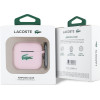 LACOSTE Liquid Silicone Croc Logo Case For Airpods 4 Pink - (LCA4SLOI)