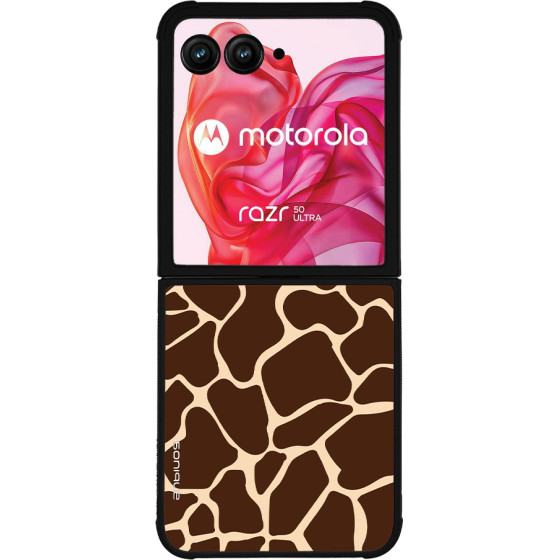 Sonique ���� Animal Print Series ��� Motorola Motorola Razr 50 Ultra Giraffe 01
