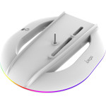 iPega P5S035SA Vertical Stand (2xUSB-A) With Rgb For PS5 Slim/PS5 Pro White - (PG-P5S035SA)