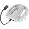 iPega P5S035SA Vertical Stand (2xUSB-A) With Rgb For PS5 Slim/PS5 Pro White - (PG-P5S035SA)