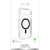 Puro Lite Mag TPU+Pc Case Compatible With Magsafe For Iphone 17 Air - Transparent With Black Ring - (PUIPC1766LITEMBLK)
