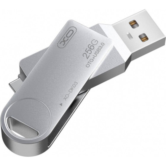 XO Design USB-A 3.0 / USB-C Flashdrive DK03, 256Gb