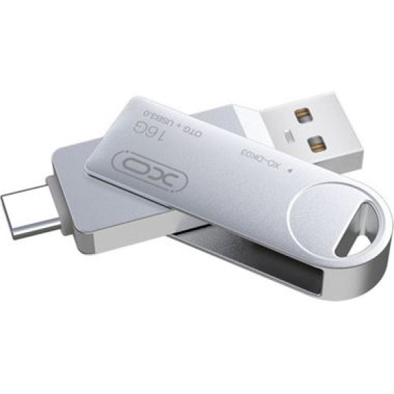 XO Design USB-A 3.0 / USB-C Flashdrive DK03, 32Gb