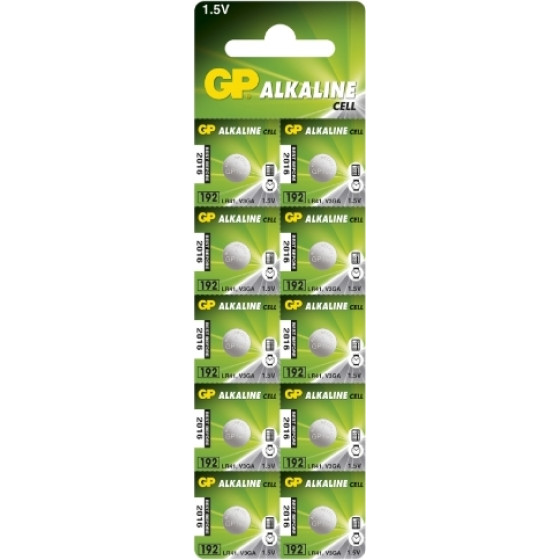 GP Batteries 37.0188.10 - LR41 ��������� ��������� 1,5V Blister 10 ���