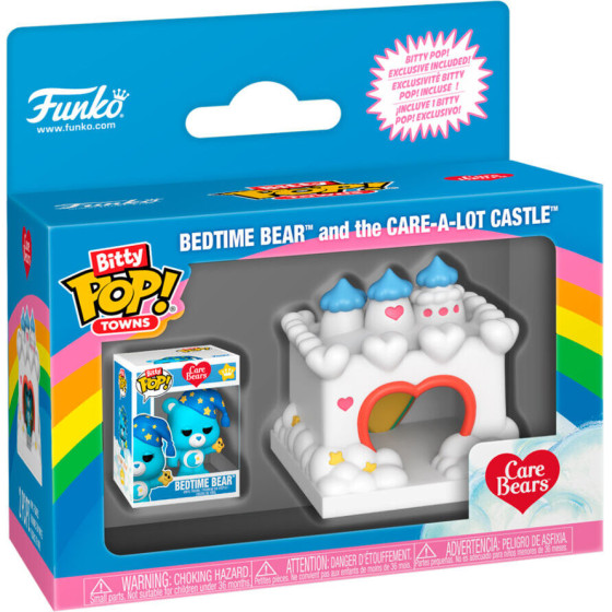 FUNKO Bitty POP Town figure Care Bears Bedtime Bear and the Care a Lot Castle - (889698901147)