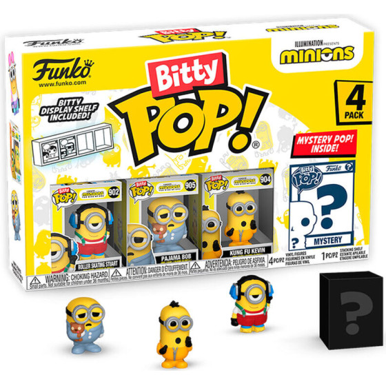 FUNKO Blister 4 figures Bitty POP Minions Series 3 - (889698730372)