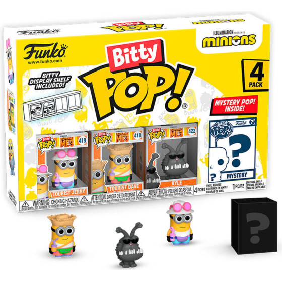 FUNKO Blister 4 figures Bitty POP Minions Series 4 - (889698730389)