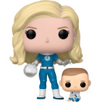 FUNKO POP figure Marvel The Fantastic 4 Invisible Woman & Franklin - (889698835831)