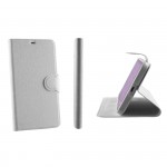 ���� LG LEON H340N/H320 LINE LEATHER-TPU BOOK STAND WHITE VL
