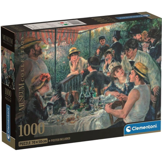 Clementoni Museum Renoir Luncheon Of The Boating Party Puzzle 1000pCs - (8005125370634)
