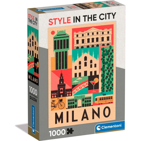 Clementoni Style In The City Milan Puzzle 1000pCs - (8005125398423)