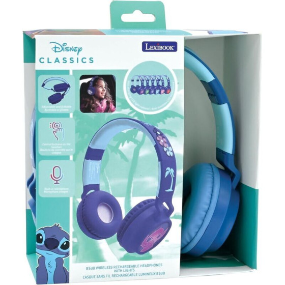 Lexibook Disney Sittch Luminous Bluetooth Wireless Headphones - (3380743102900)