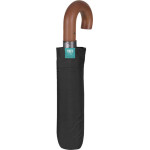 Perletti Black Automatic Folding Umbrella 58cm - (8015831263519)