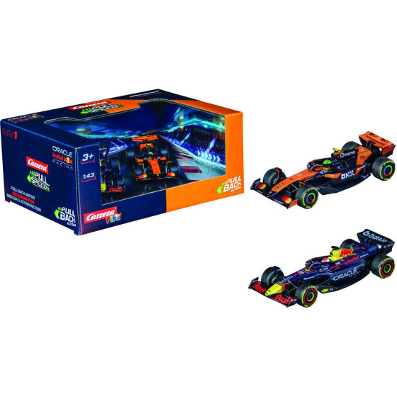 Carrera F1 Twinpack Pack 2 Cars Pull Back - (9003150160045)