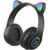 EXTRALINK Kids Headphones Pro Black | Wired Headphones | Cat Ears - (EX.73592)