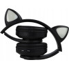 EXTRALINK Kids Headphones Pro Black | Wired Headphones | Cat Ears - (EX.73592)