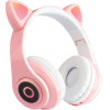 EXTRALINK Kids Headphones Pro Pink | Wired Headphones | Cat Ears - (EX.73615)