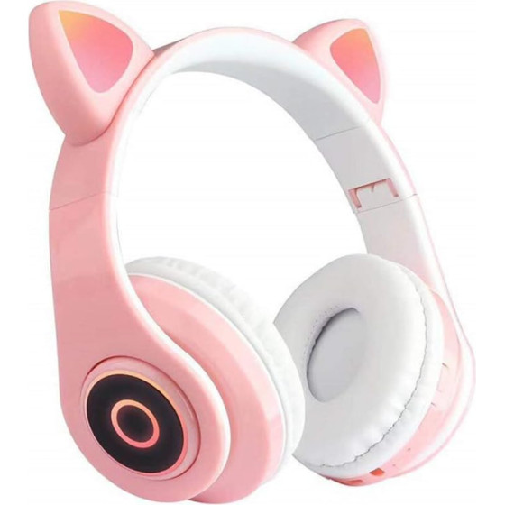 EXTRALINK Kids Headphones Pro Pink | Wired Headphones | Cat Ears - (EX.73615)