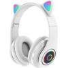 EXTRALINK Kids Headphones Pro White | Wired Headphones | Cat Ears - (EX.73608)