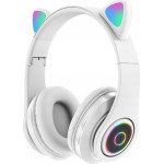 EXTRALINK Kids Headphones Pro White | Wired Headphones | Cat Ears - (EX.73608)