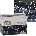 EXTRALINK Led Fairy Lights, 200L Cold White Balls, Length 3 + 16 m - (EX.73226)