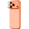 AmazingThing Camera Glass Protector For Iphone 17 Pro / Pro Max - With Orange Frame - (IP17CAM3OGLA)