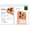AmazingThing Camera Glass Protector For Iphone 17 Pro / Pro Max - With Orange Frame - (IP17CAM3OGLA)