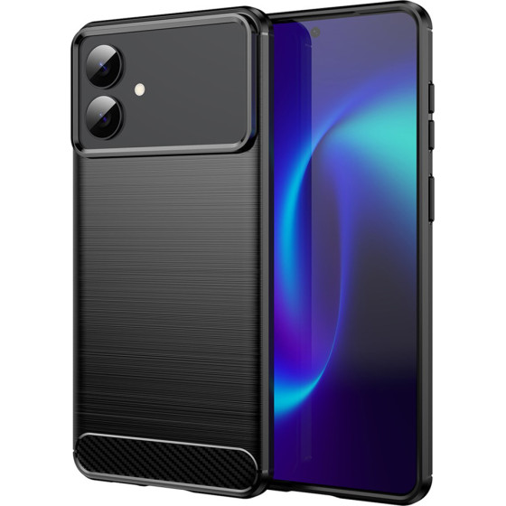 Techsuit - Carbon Silicone - Samsung Galaxy S26 Edge - Black