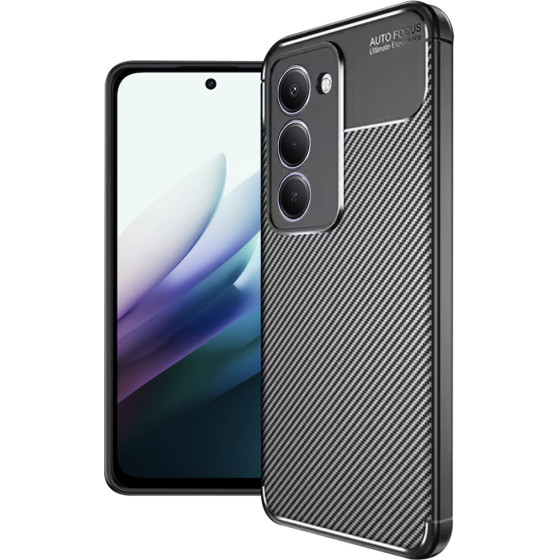 Techsuit - Carbonfiber - Xiaomi Redmi 15 4G / Redmi 15 5G - Black