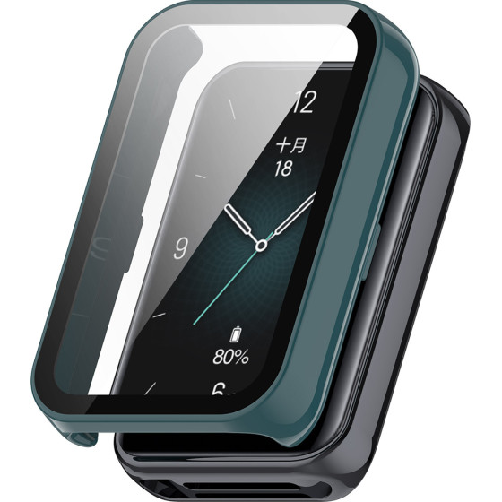 Techsuit - Defense360 Pro + Screen Protector - Honor Band 10 / Band 9 - Deep Teal