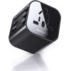 Yesido - Wall Charger - For Travel, EU, UK, US, AUS, 3.4A - Black - (MC09)