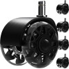 Ruhhy Black Swivel Chair Wheels 5 Pcs 26294 - (18687-0)