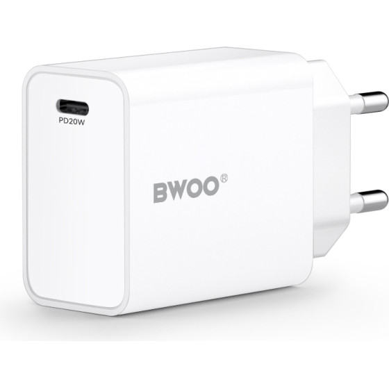 BWOO Wall Charger 20W CDA226 Qc 1x USB-C black