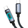 BWOO X324CC Braided Fast Charging Cable With Light Display Pd 60W USB-C - USB-C
